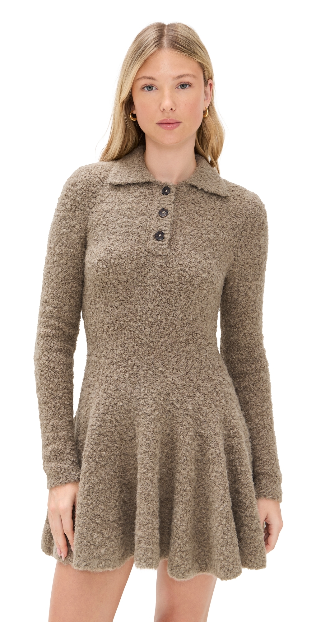 The Garment Balboa Volume Dress Praline In Brown