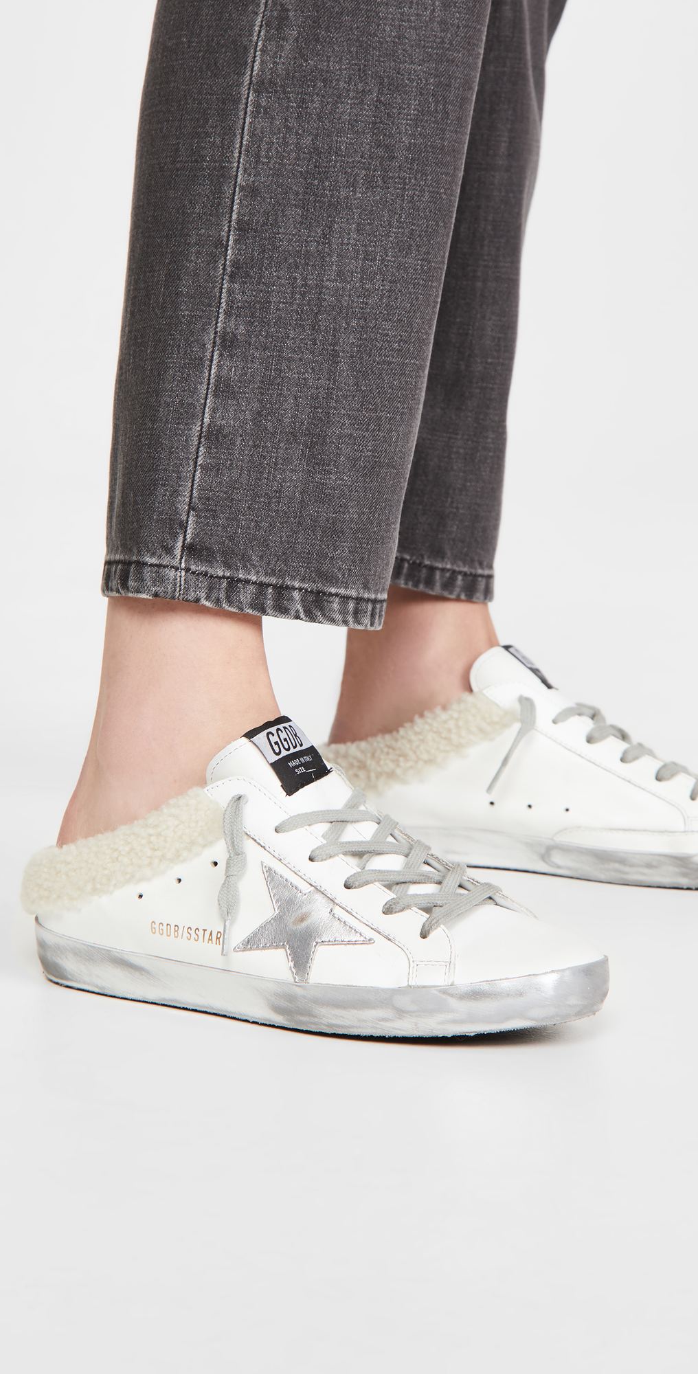 Golden Goose Sabot Shearling Sneakers