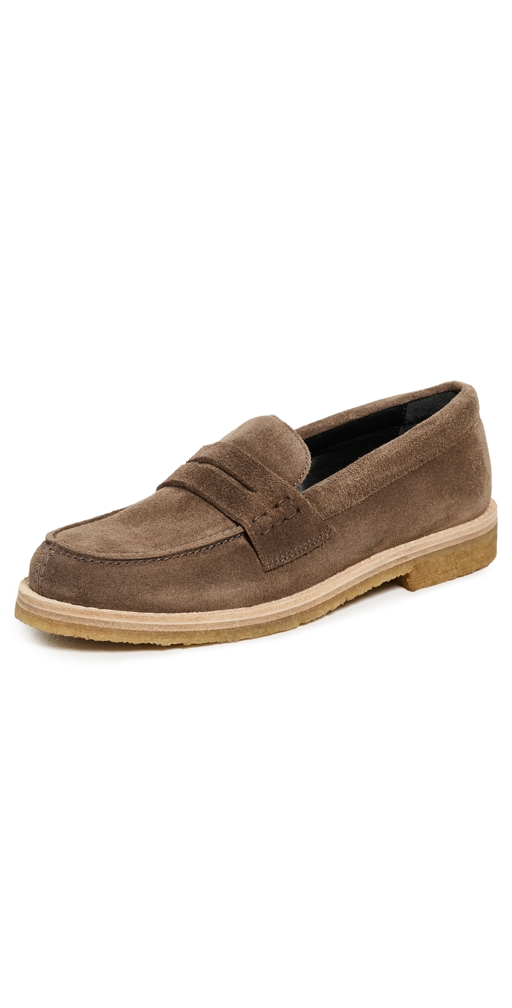 Golden Goose New Tongue Jerry Loafers Taupe In Brown