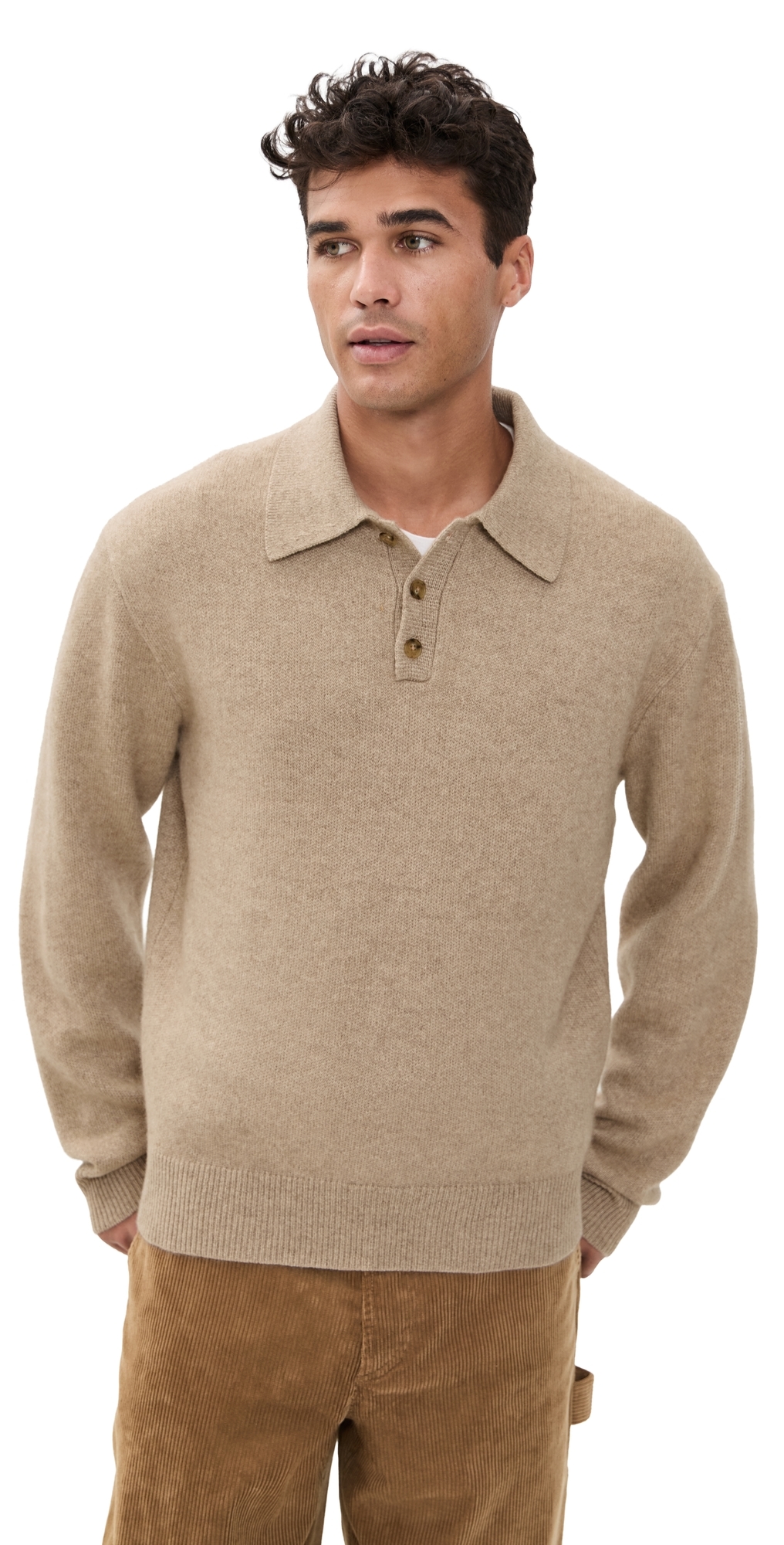 Guest In Residence Allday Polo In Cashmere Taupe In Neutral