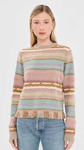 Guest In Residence Western Stripe Crew Pullover