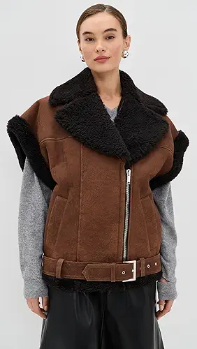 HALFBOY Aviator Shearling Vest