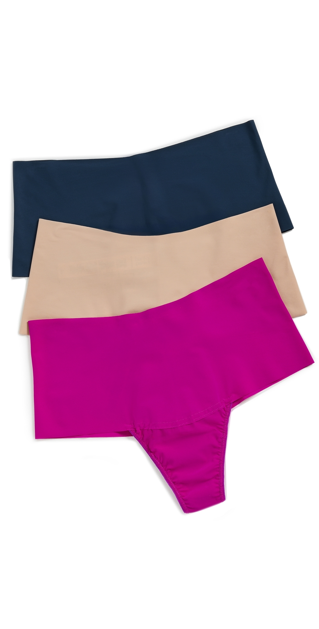 Hanky Panky High Rise Thong 3 Pack Multi In Multi