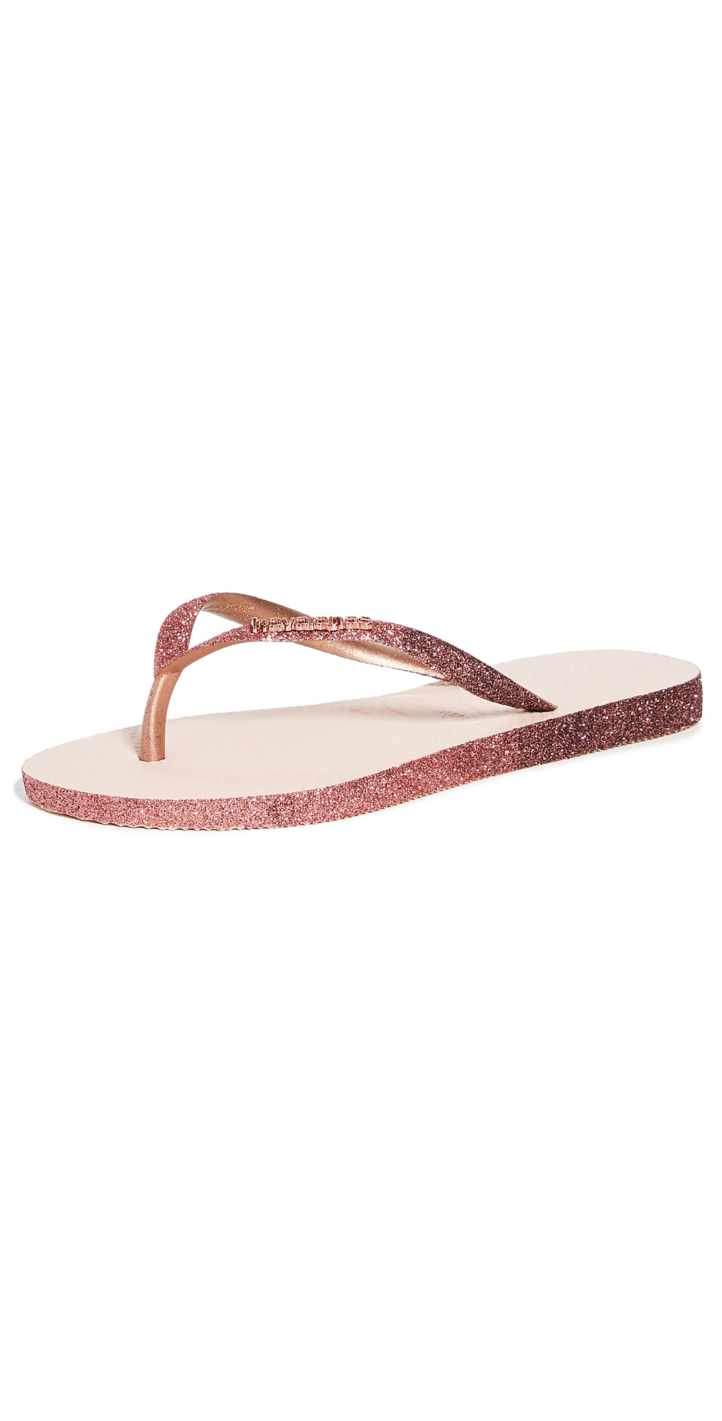 Havaianas Havianas Women's Slim Sparkle Ii Flip Flops In Ballet Rose