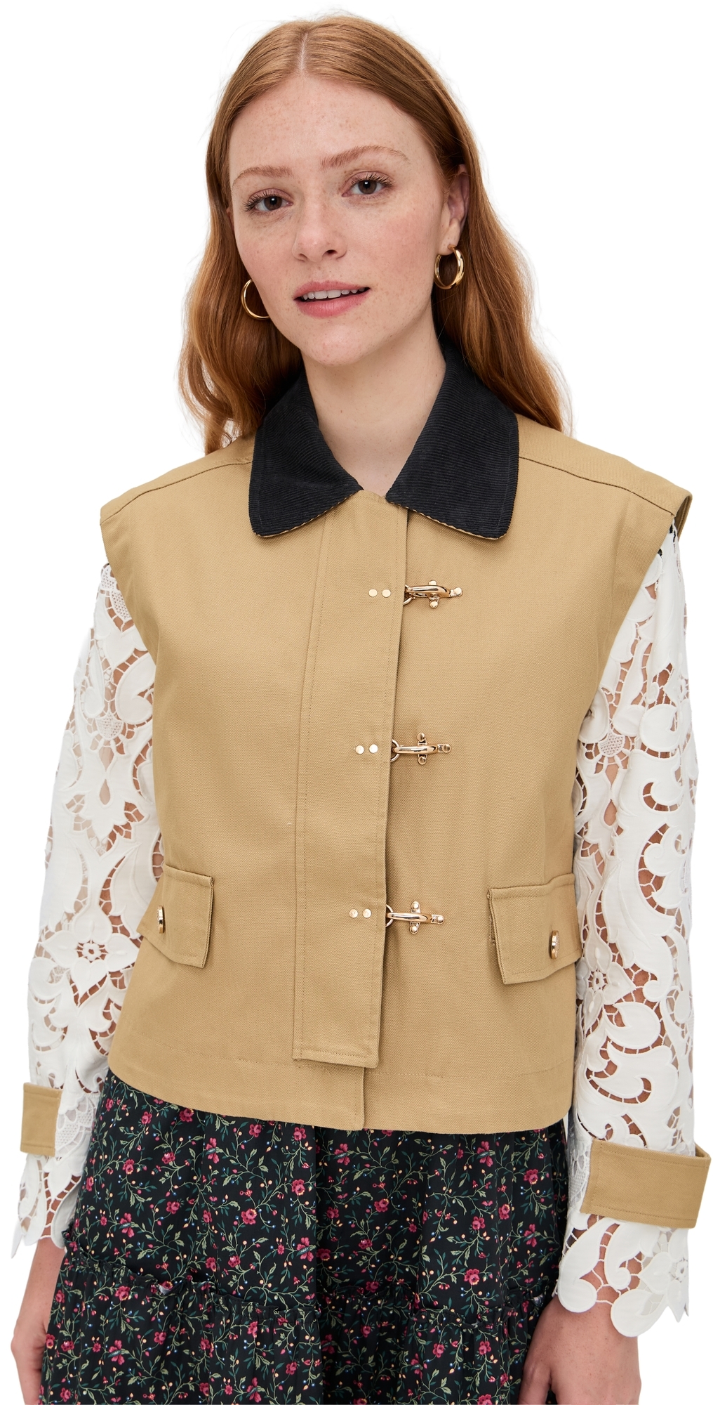 Hill House Home The Clarisse Jacket Khaki In Brown