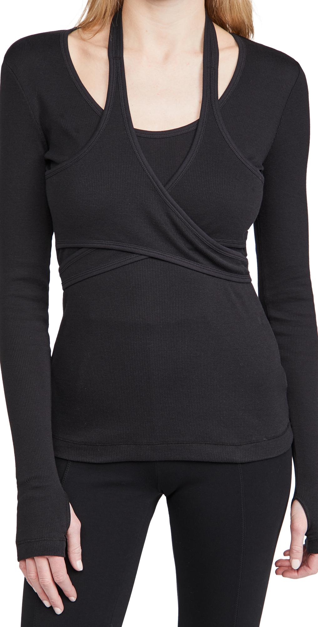 Helmut lang wrap long sleeve tee clearance