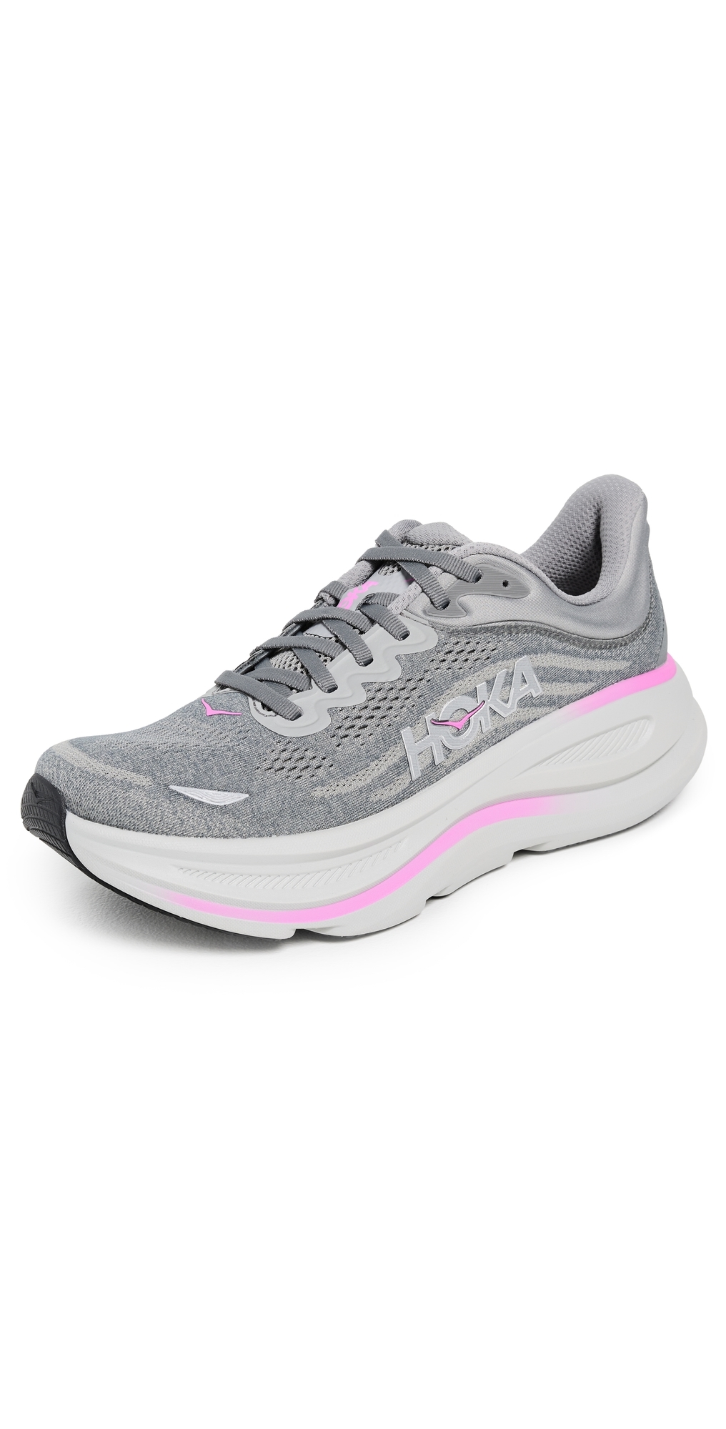 Hoka W Bondi 9 Sneakers Galactic Grey/asteroid In Gray