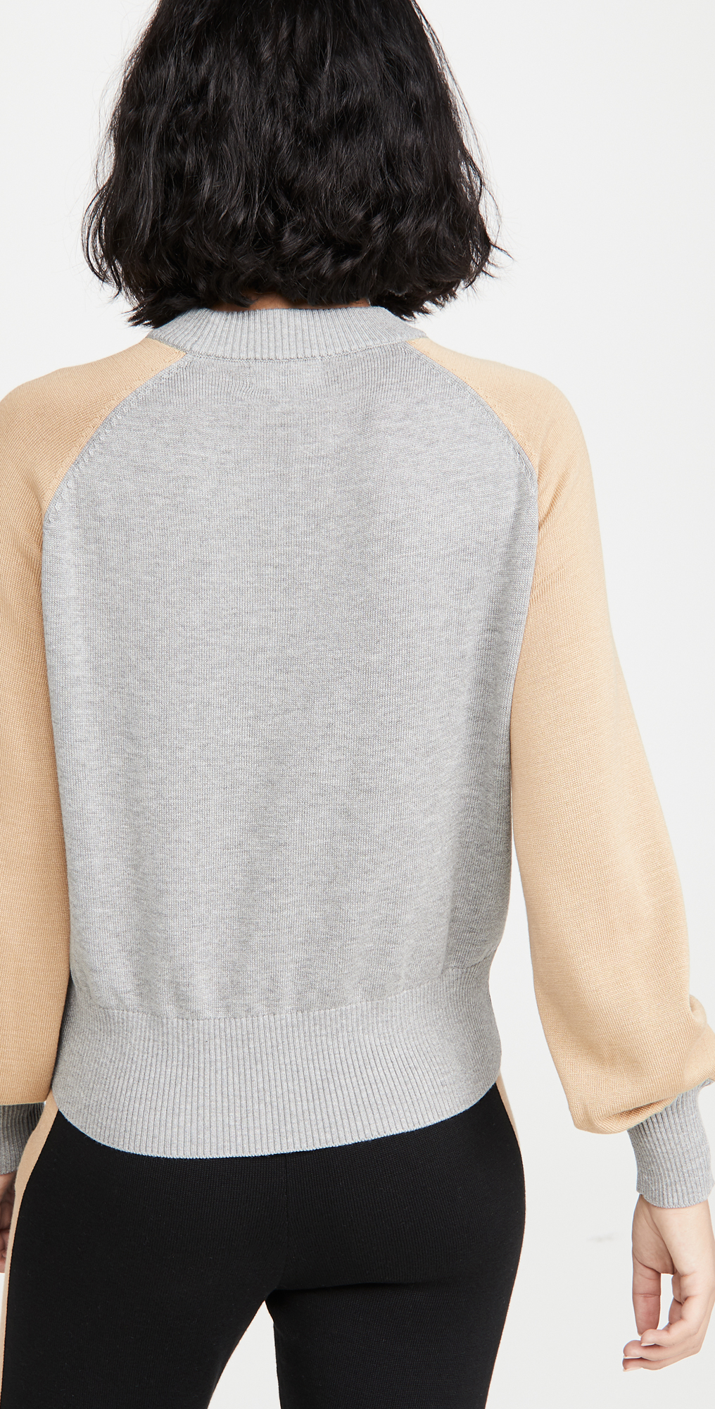 Monrow color block sweater clearance