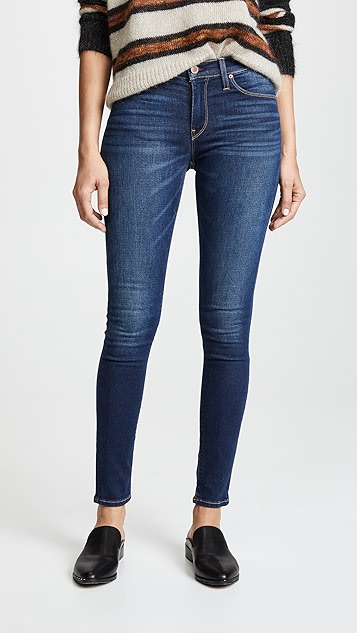 hudson midrise nico super skinny jeans