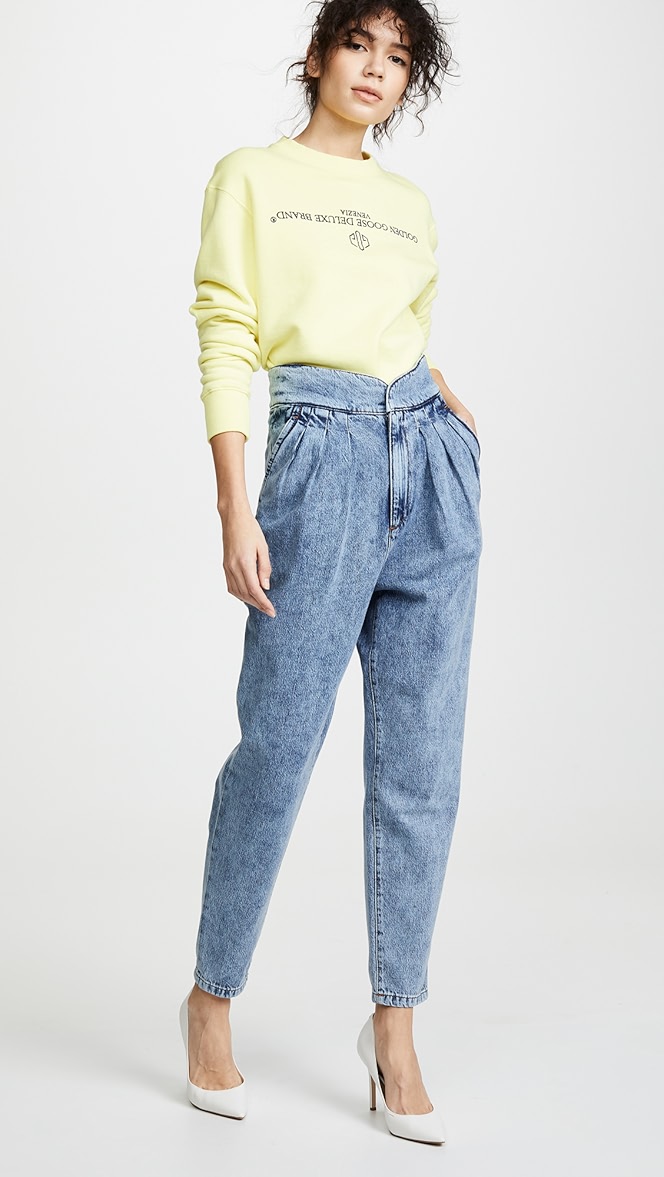 424 paisley denim trucker jacket