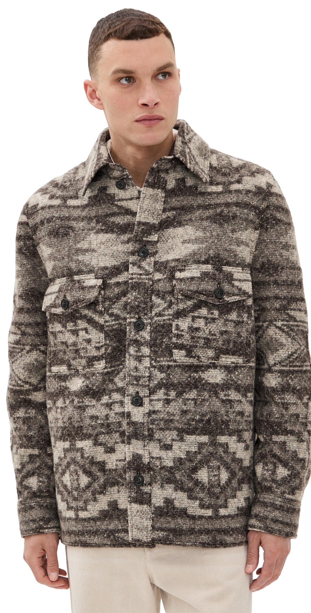 Isabel Marant Kervon Jacket Dark Brown In Brown