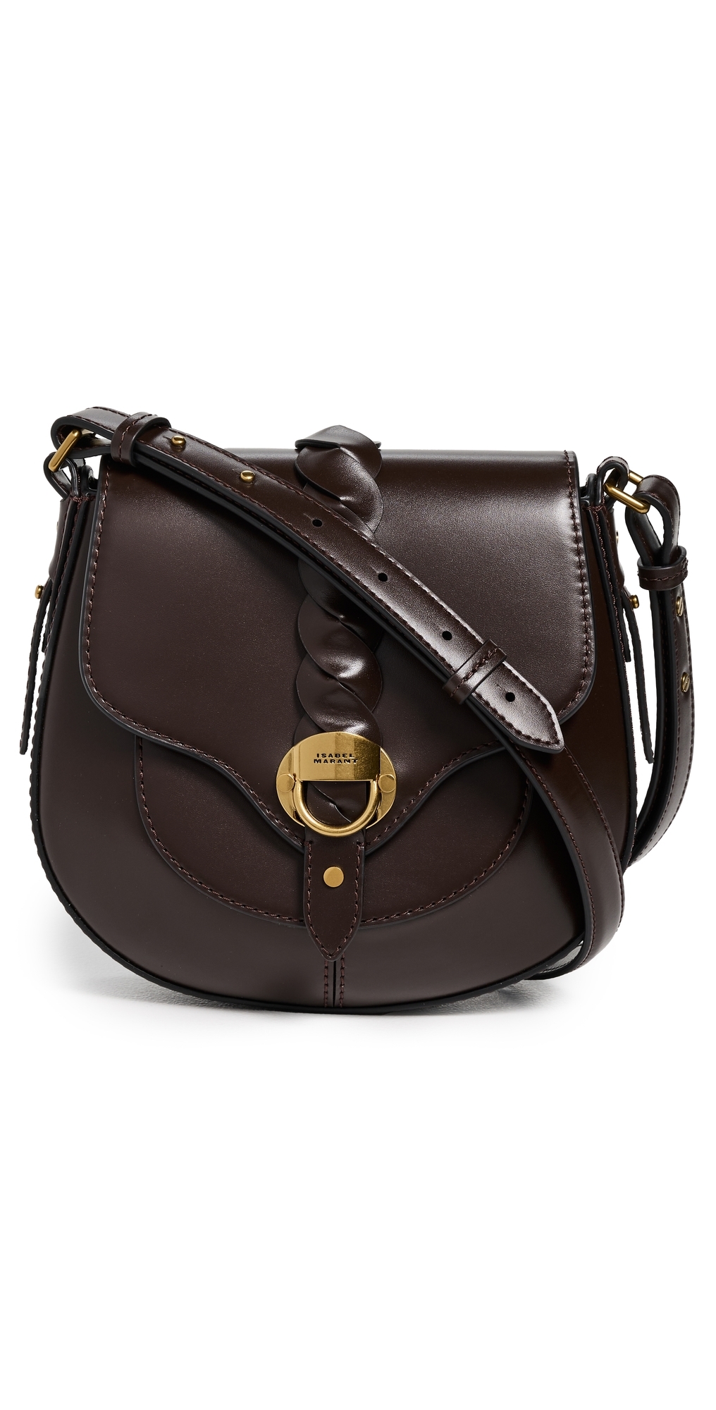 Isabel Marant Altay Small Leather Crossbody Bag In Brown