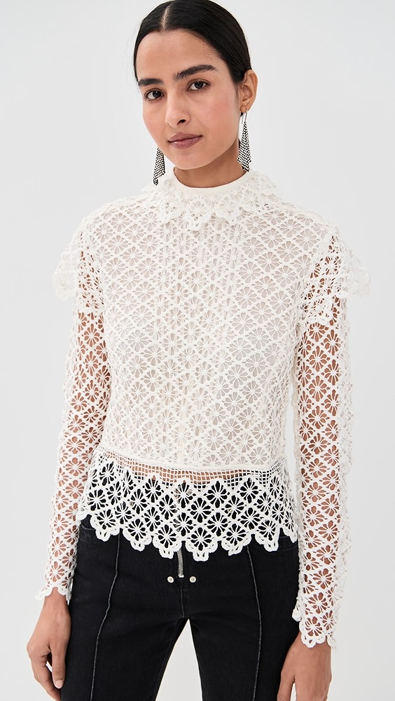専用ISABEL ÉTOILE MARANT レースブラウス 白 Etoile Isabel Marant（-）の「Etoile Isabel Marant Valda Long