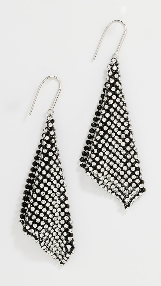 Simone Rocha Crystal Flower Pom Pom Earrings | Shopbop