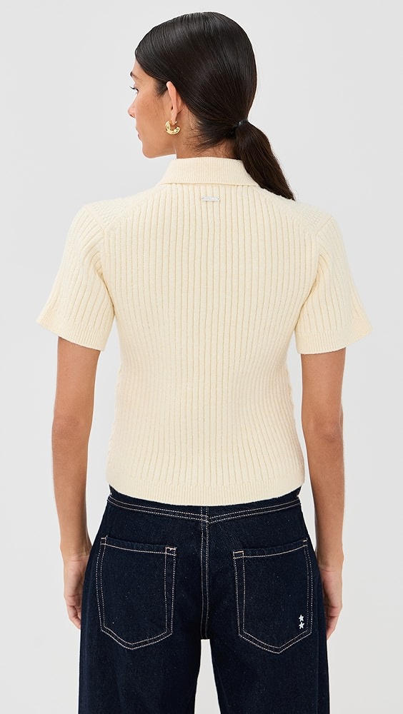 Tシャツ・カットソー J. W. Anderson Cropped Cable Knit Polo JW Anderson Cropped Cable Knit Polo | Shopbop