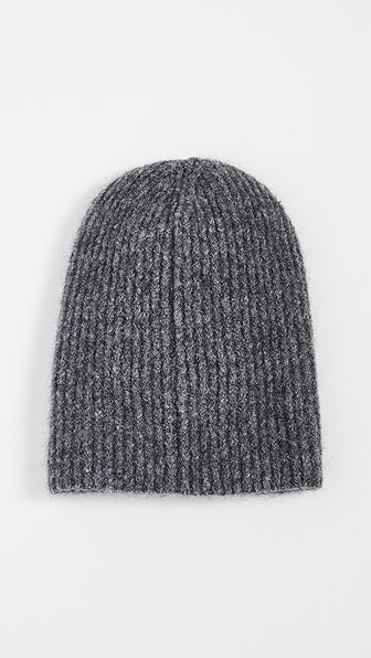 Janessa Leone Piper Beanie In Dark Grey