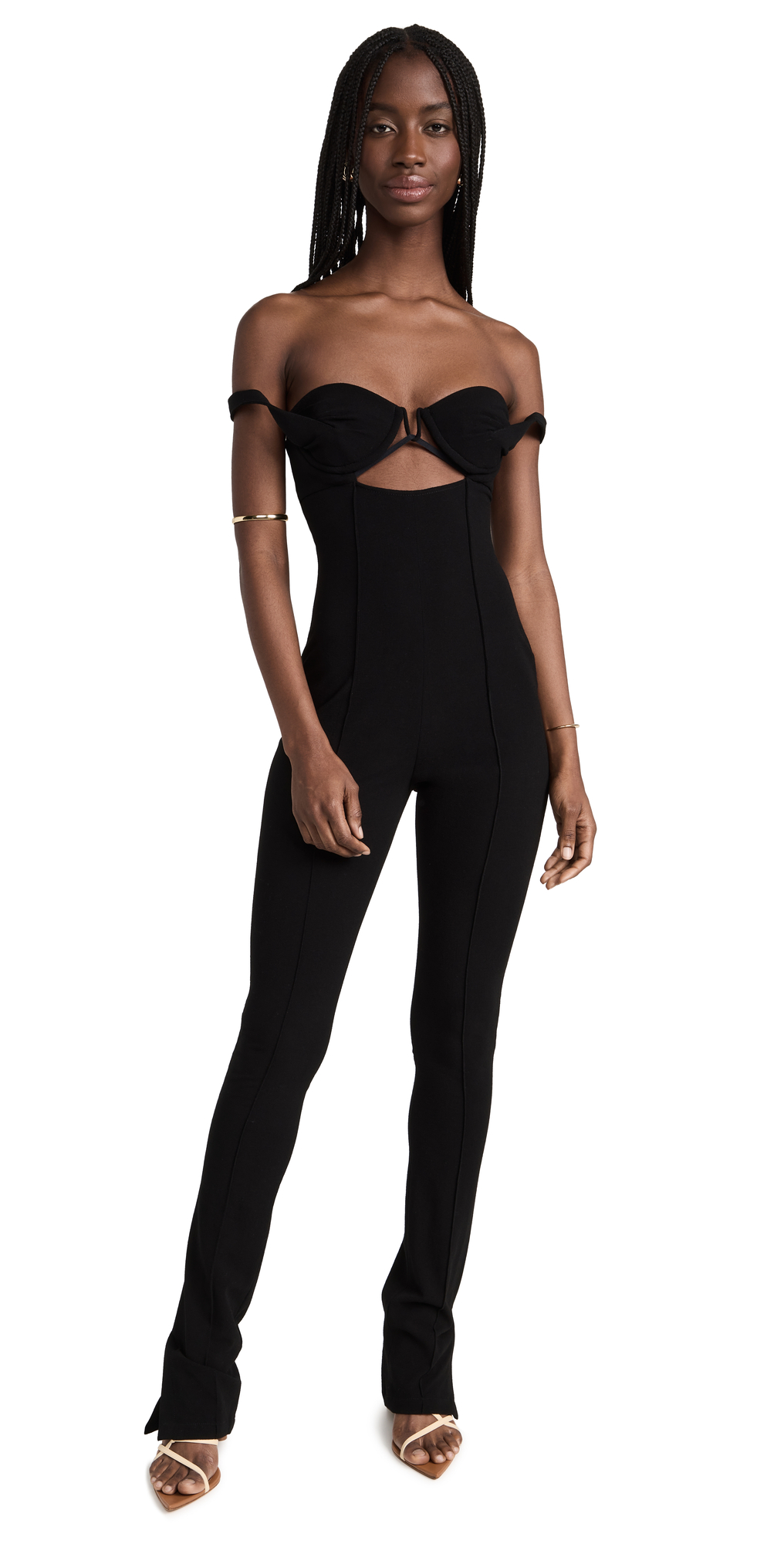Jacquemus La Combinaison Bikini Wool-blend Jumpsuit In Black
