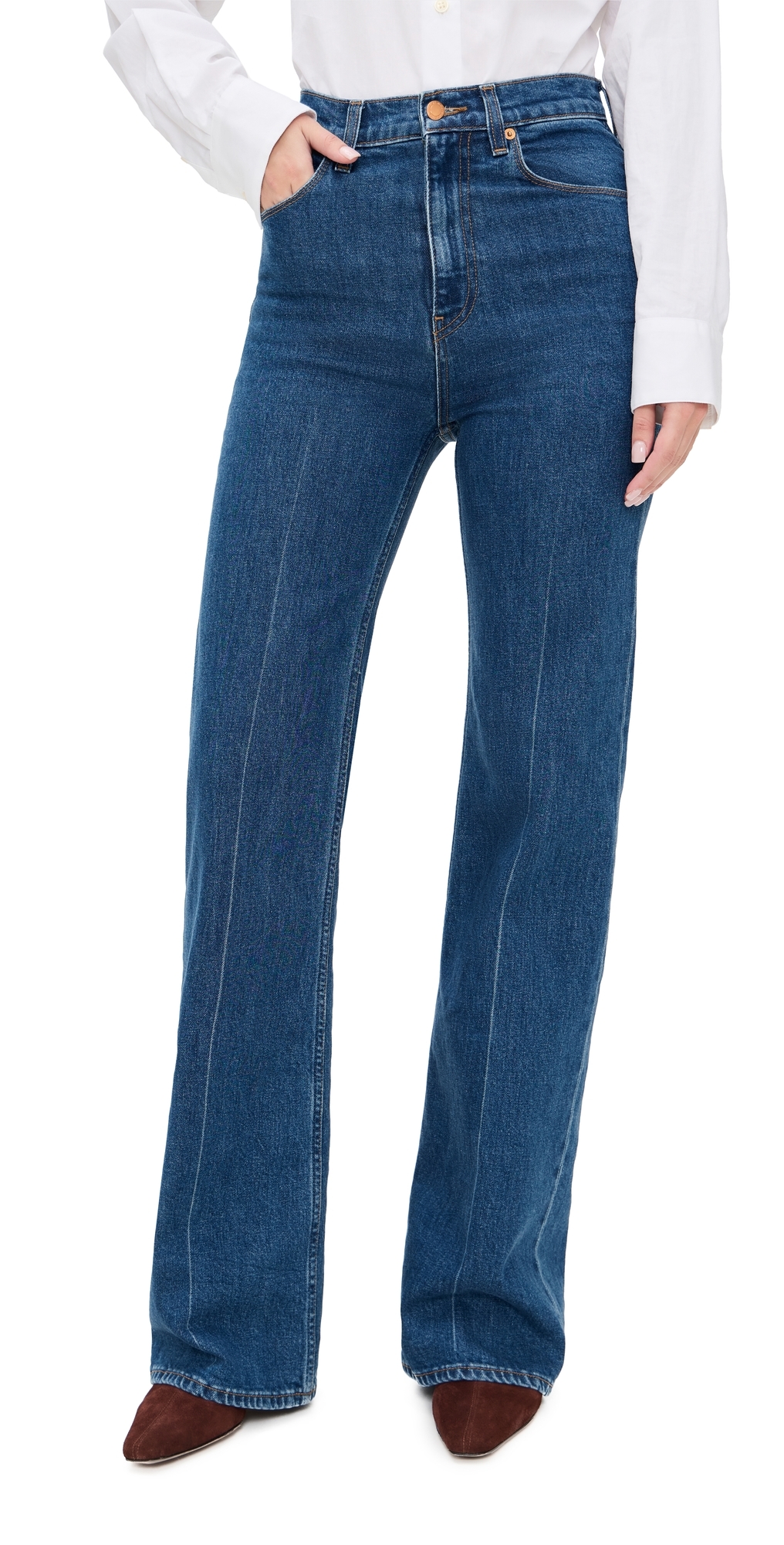 Jamie Haller The Crease Jeans Stone Crease In Blue