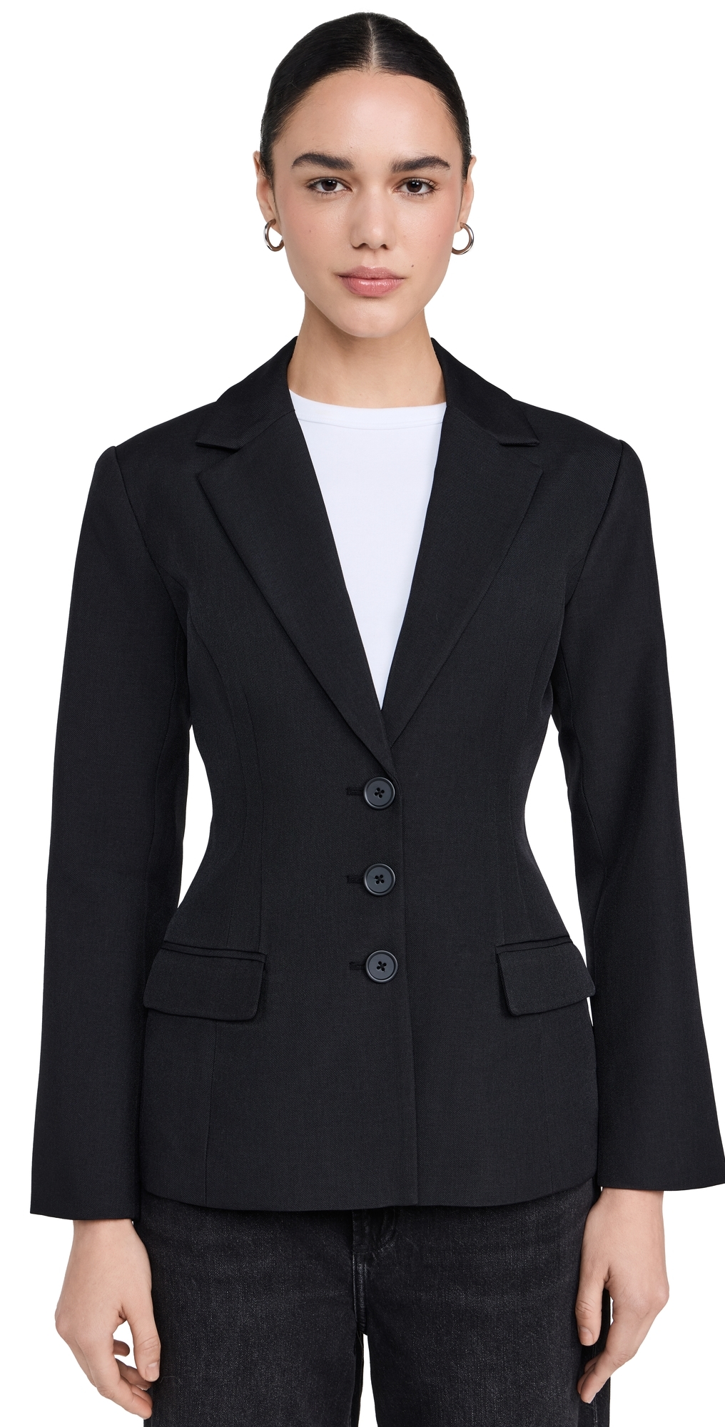 Joe's Jeans The Cinched Blazer Black In Black