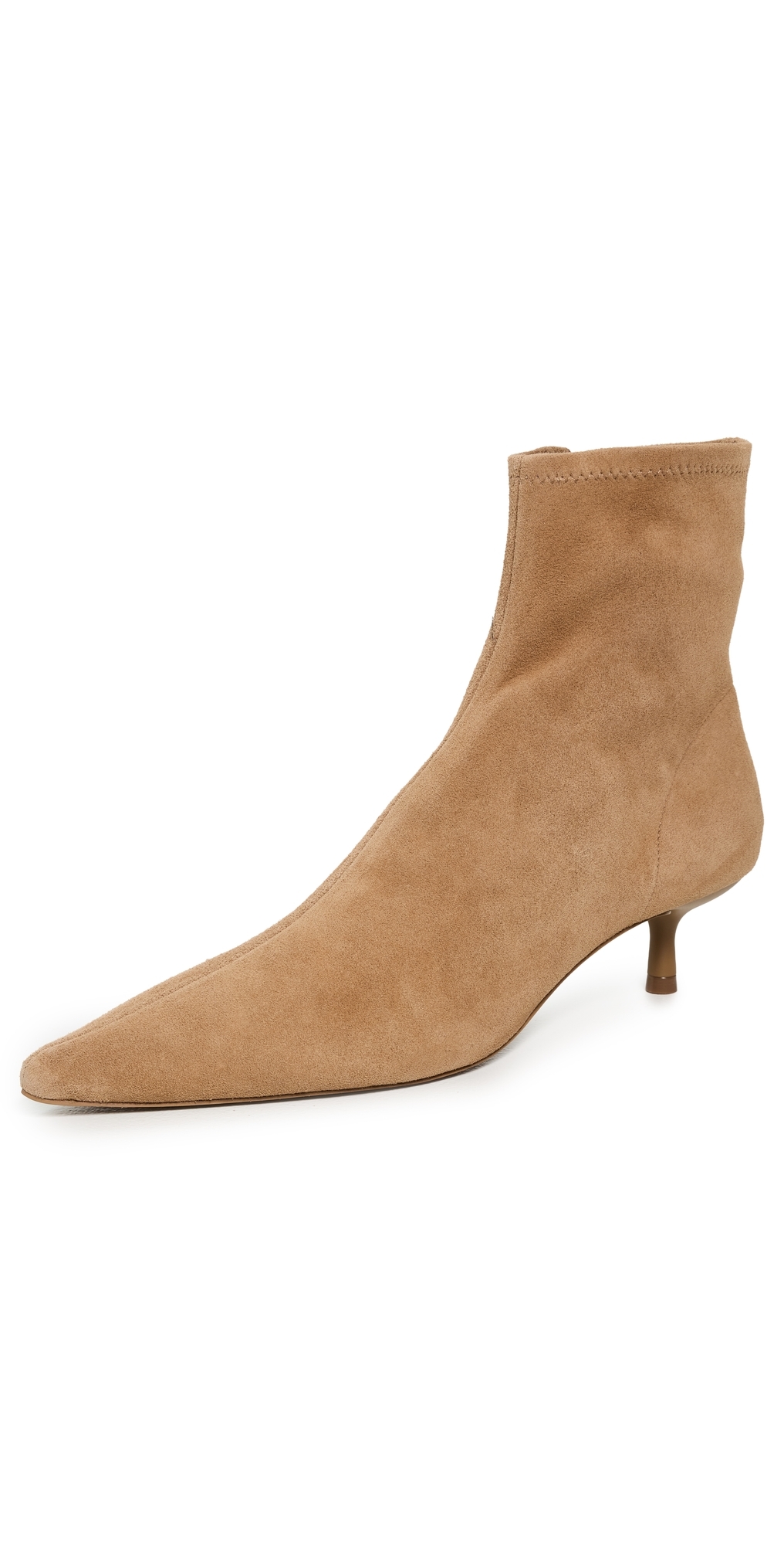 Simkhai Joni Stretch Suede Ankle Boots Camel In Brown