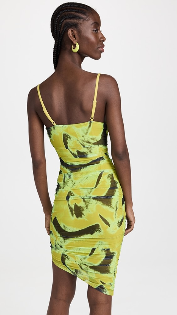 Trixie Printed Mesh Jersey Mini Dress