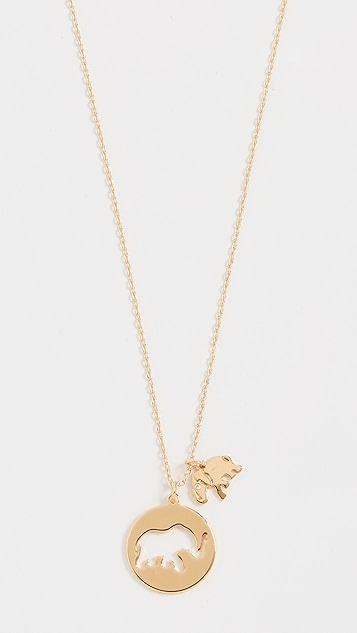 Kate spade mom knows best elephant necklace Clearance
