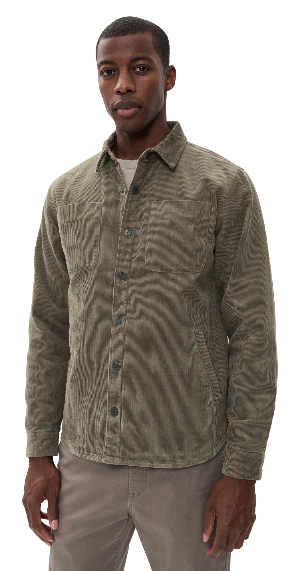 Katin Harold Corduroy Jacket Grey Rock In Green