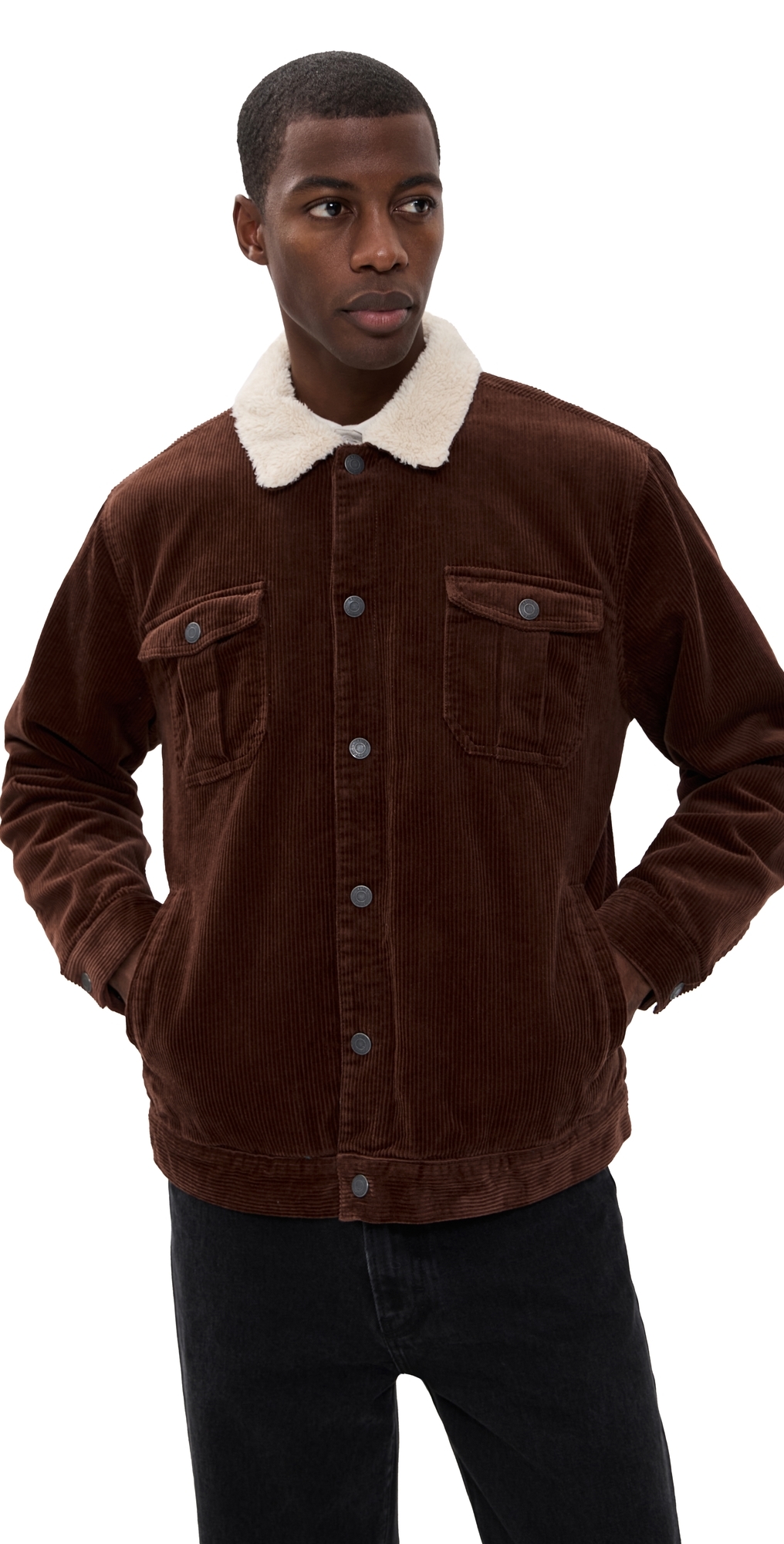 Katin Harris Corduroy Jacket Mahogany In Red