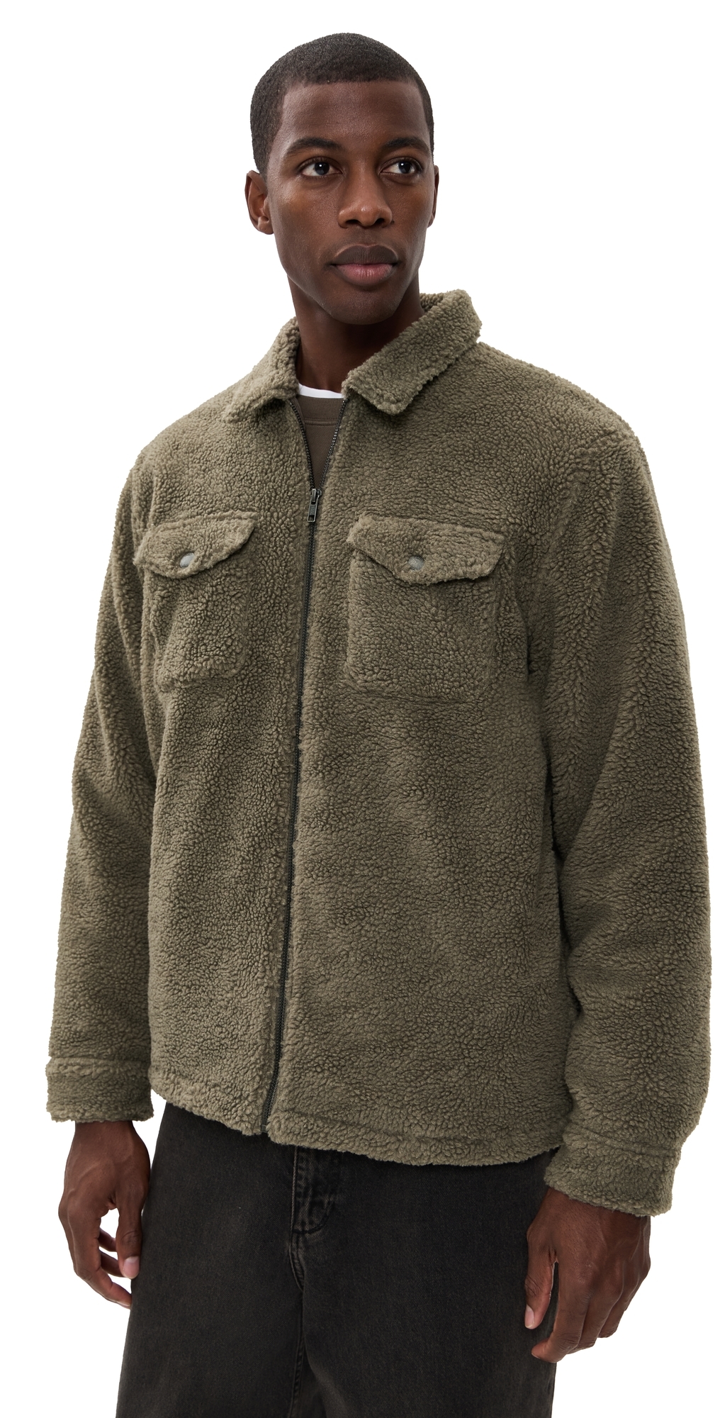 Katin Anderson Sherpa Jacket Shadow In Green