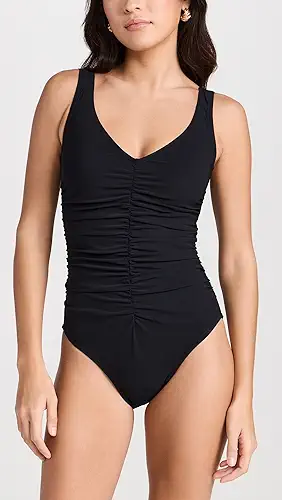 Karla Colletto Basics V Neck Underwire One Piece
