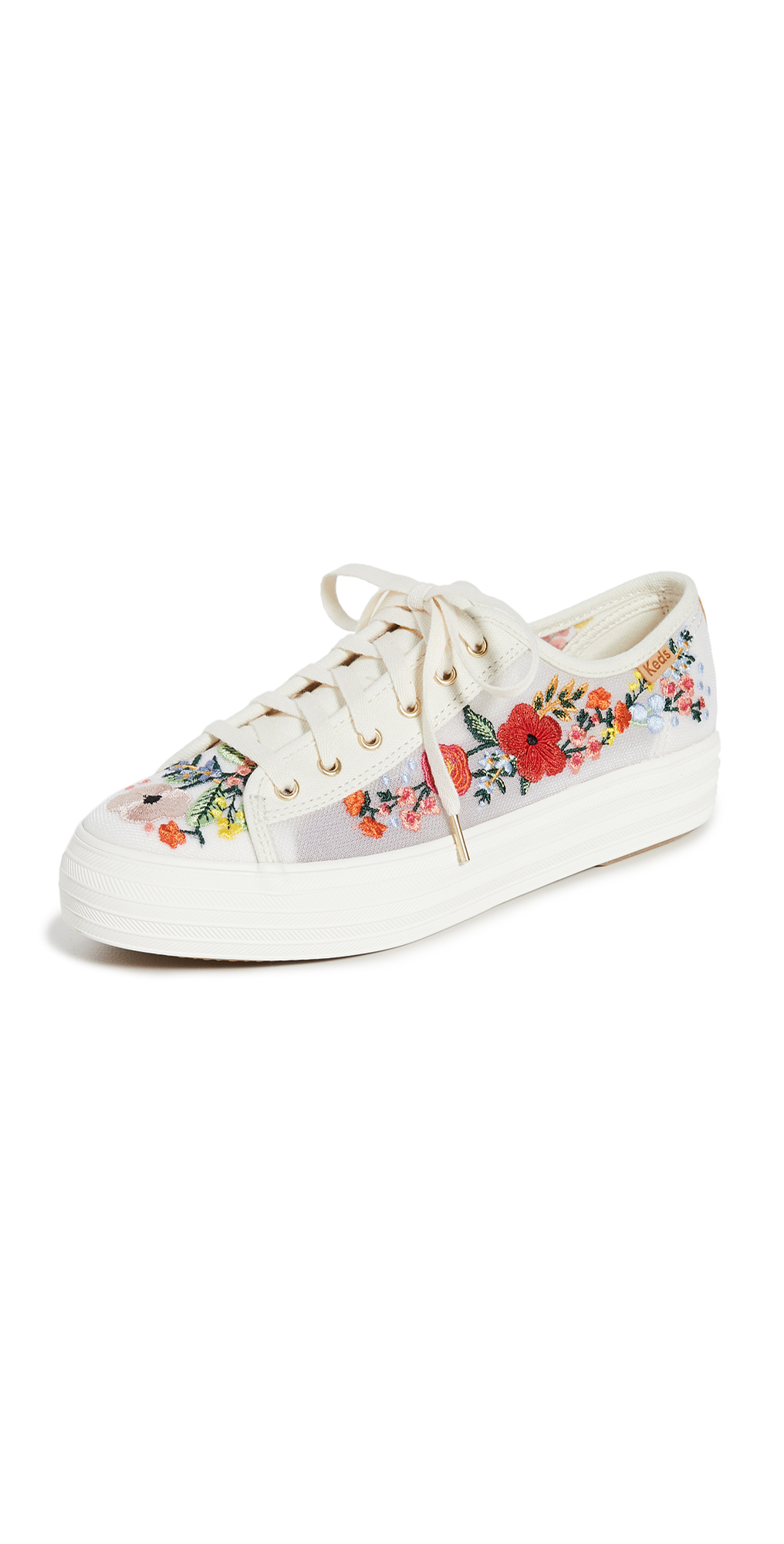 Keds triple kick embroidered mesh sneakers Clearance