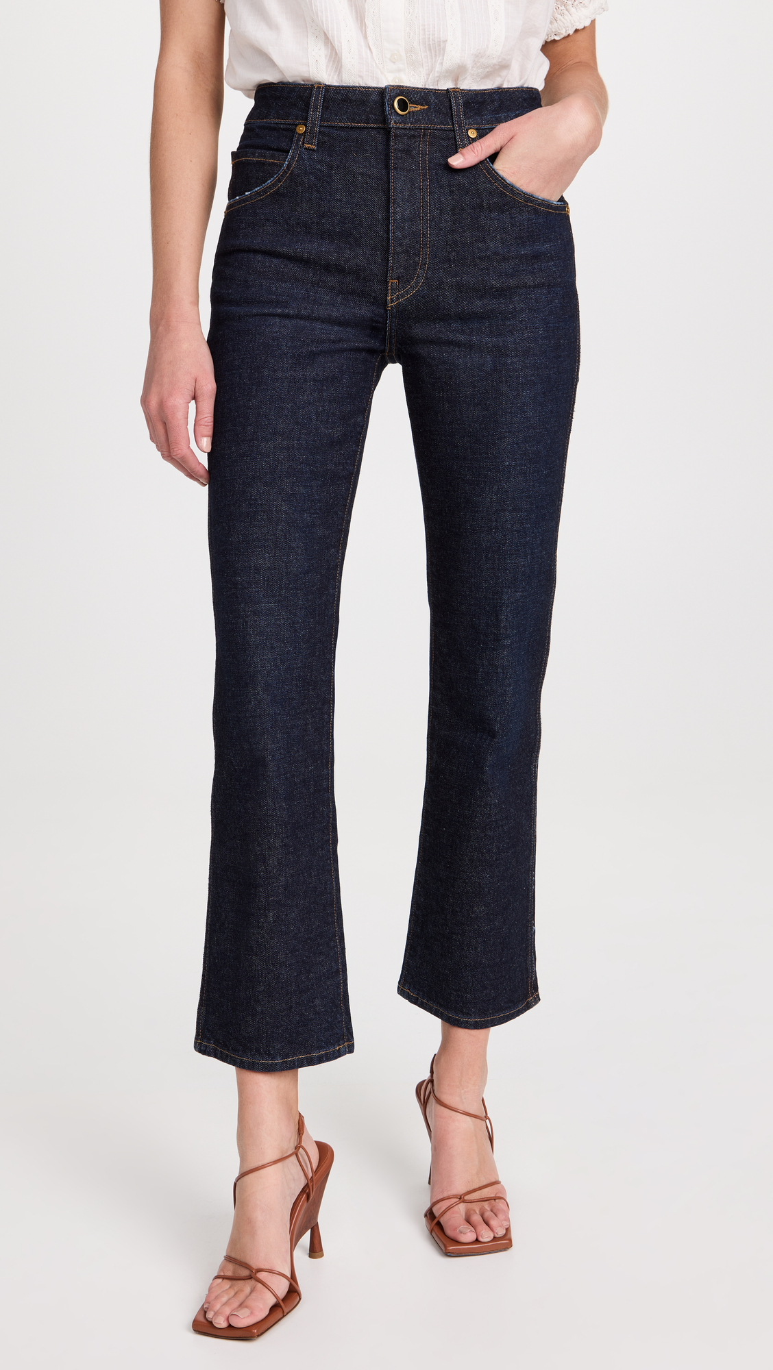 【KHAITE】 VIVIAN デニム 27inch Khaite Vivian New Bootcut Flare Jeans | Shopbop