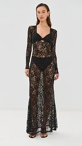Kiki de Montparnasse Sophie Stretch Lace Maxi Dress