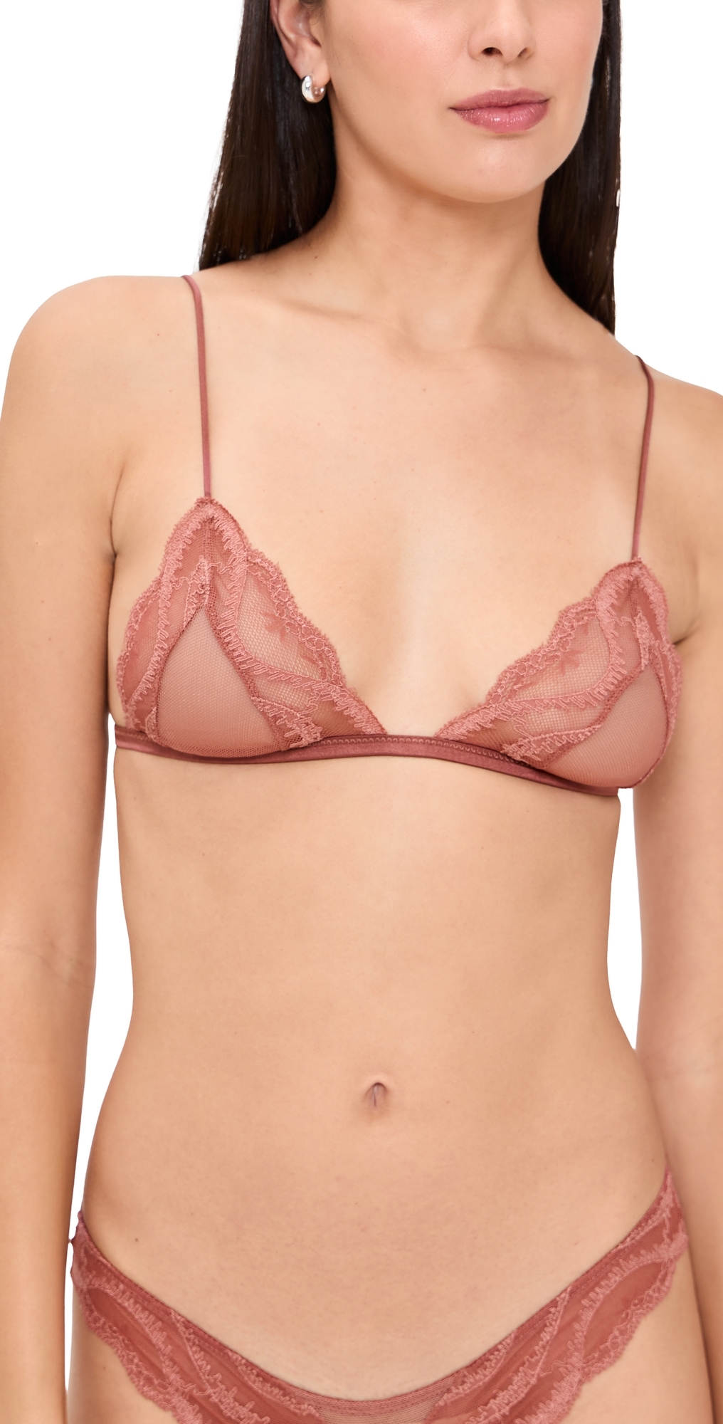 Kiki De Montparnasse Leche Moi Soft Bra Rose Fauvee In Pink