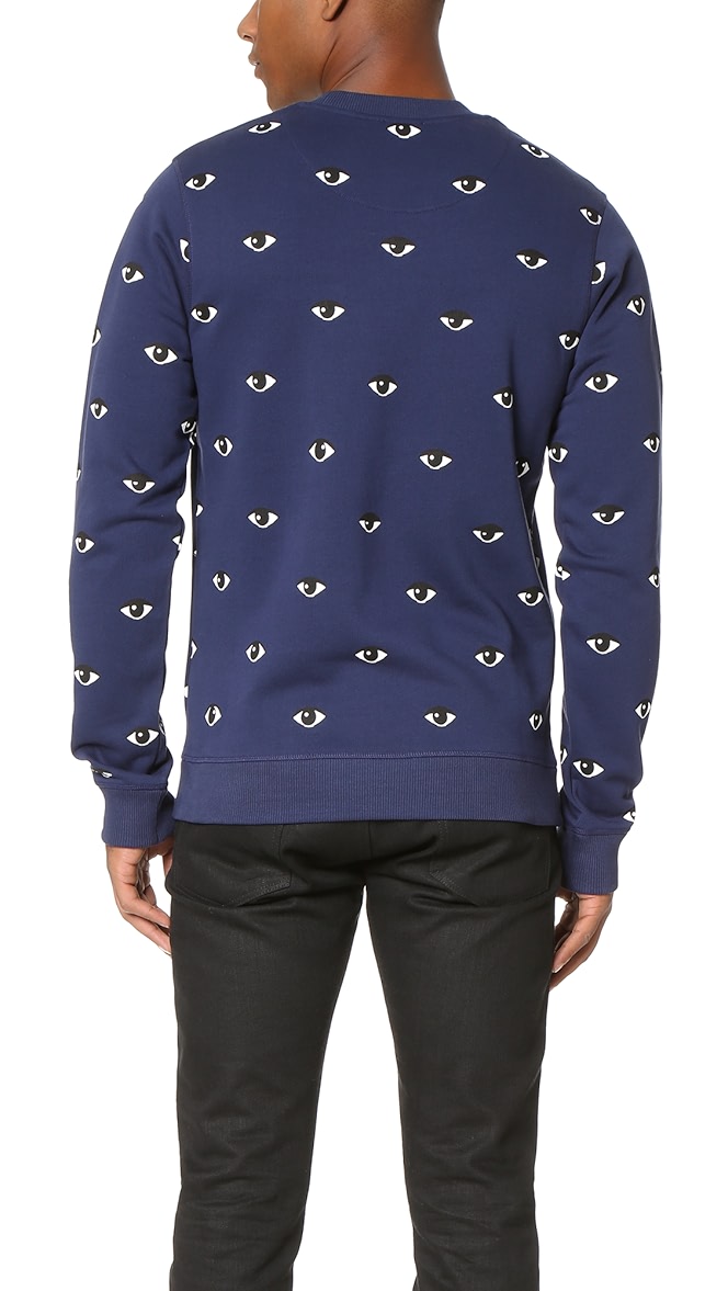 kenzo all over eye sweatshirt