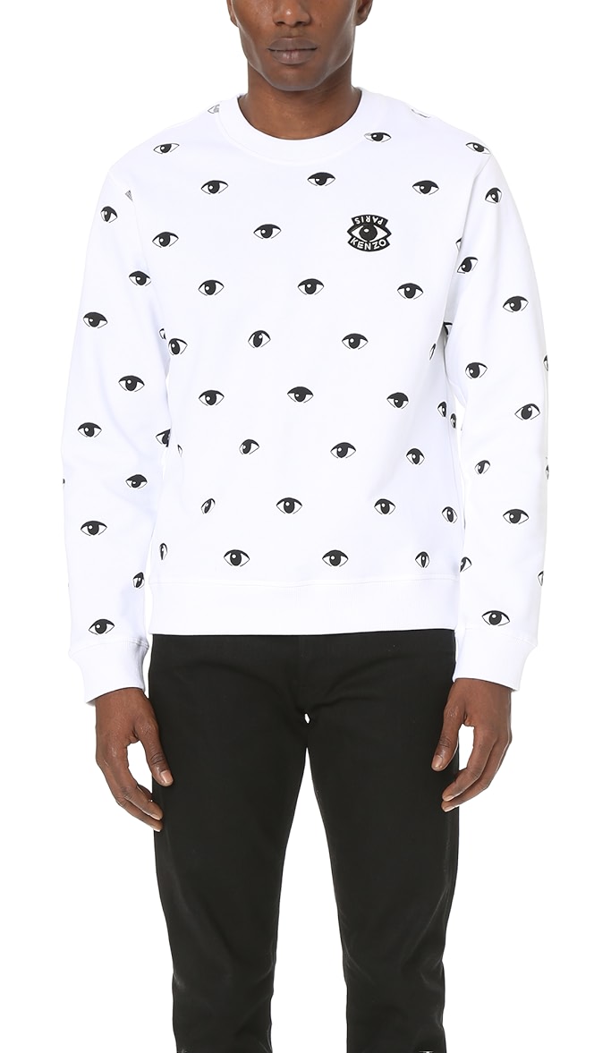 kenzo all over eye sweatshirt
