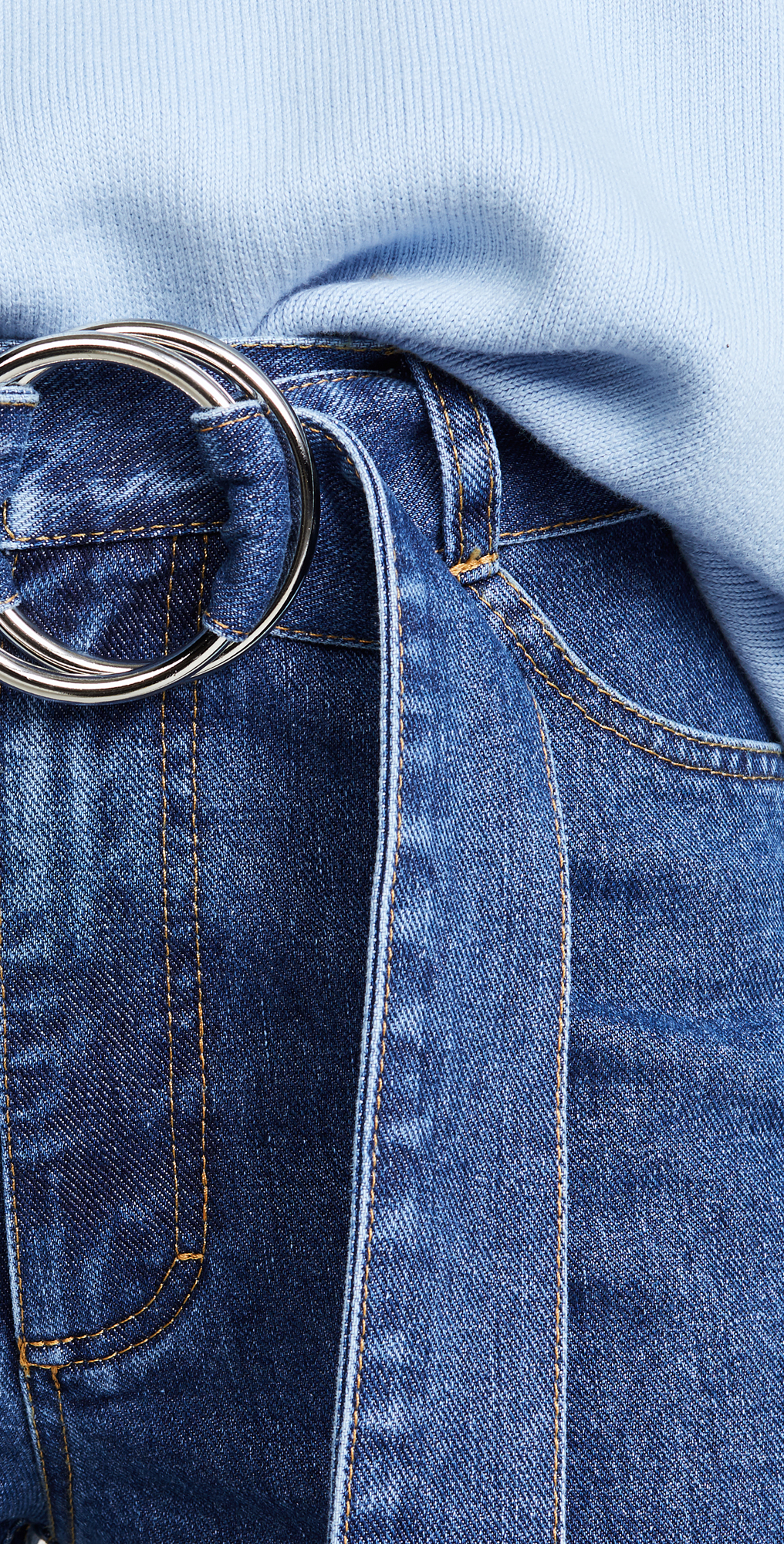 ksenia schnaider asymmetrical jeans