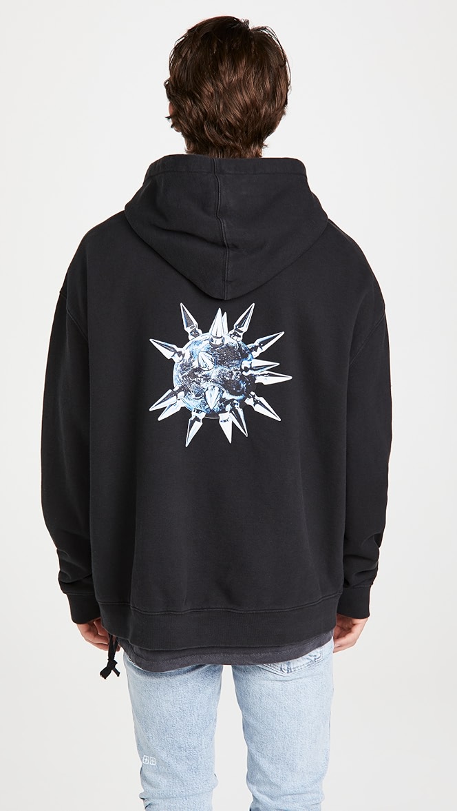 denim pullover hoodie