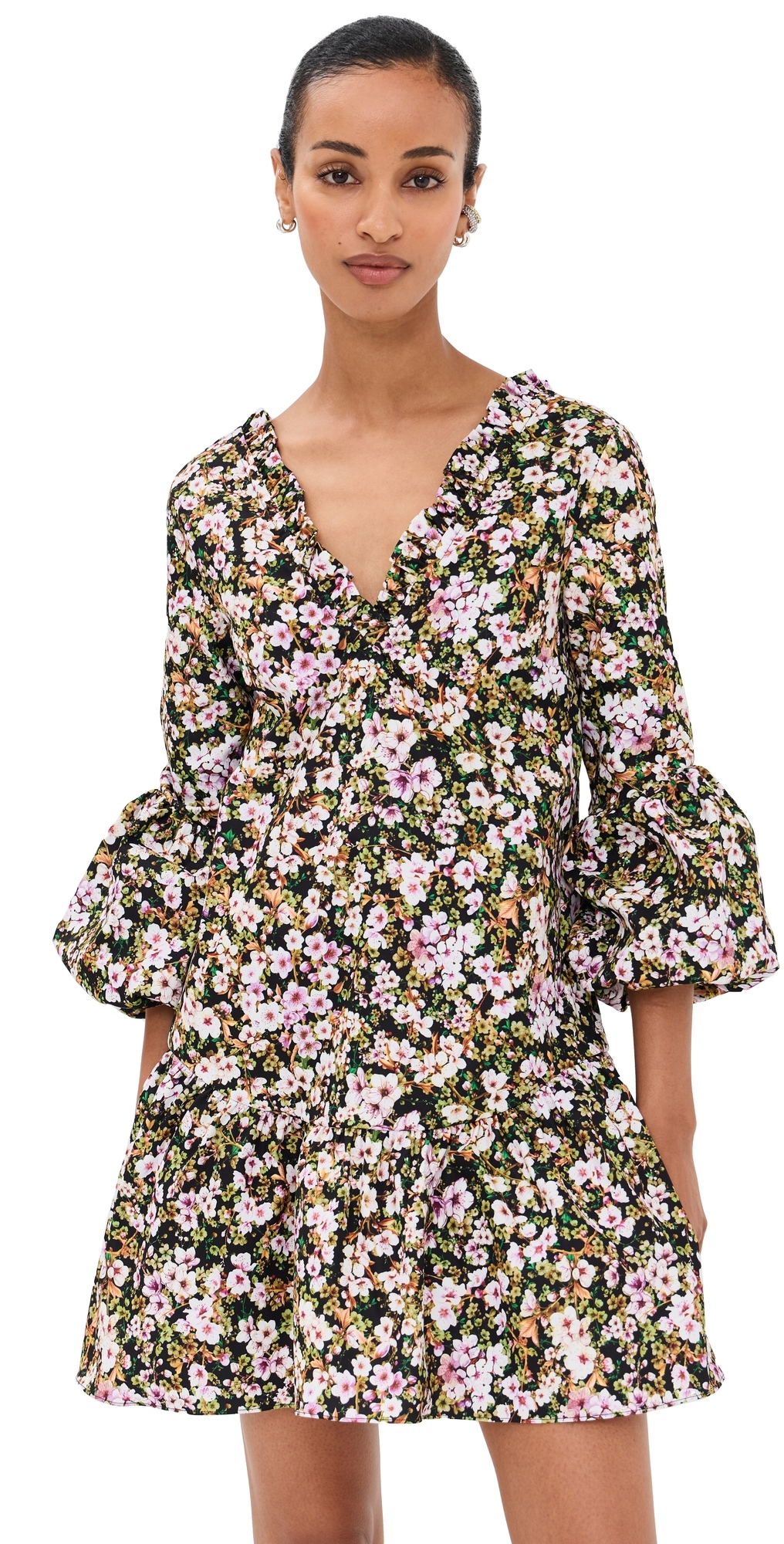 Kika Vargas Noemi Dress Green In Multi