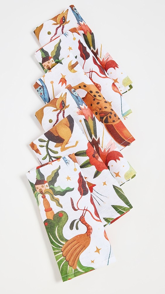 La Double J Large Jungle Book Napkins Set of 6 Shopbop