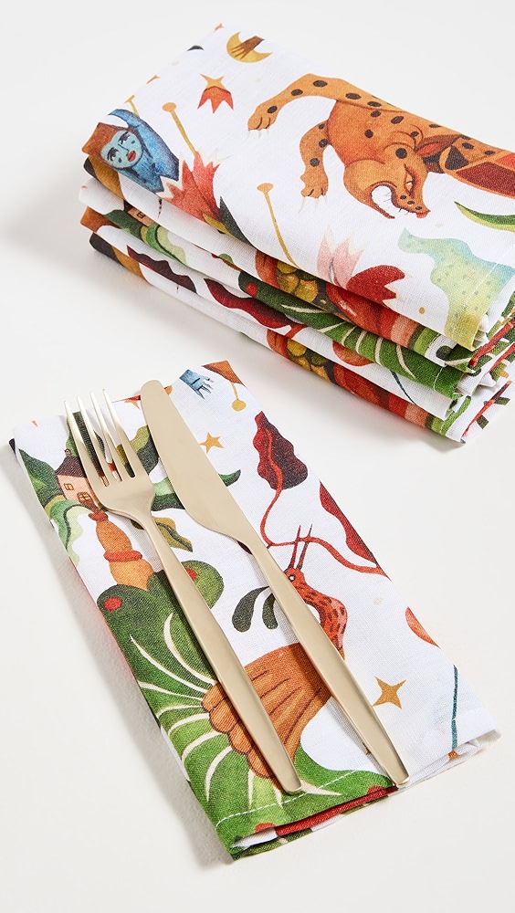 La Double J Large Jungle Book Napkins Set of 6 Shopbop
