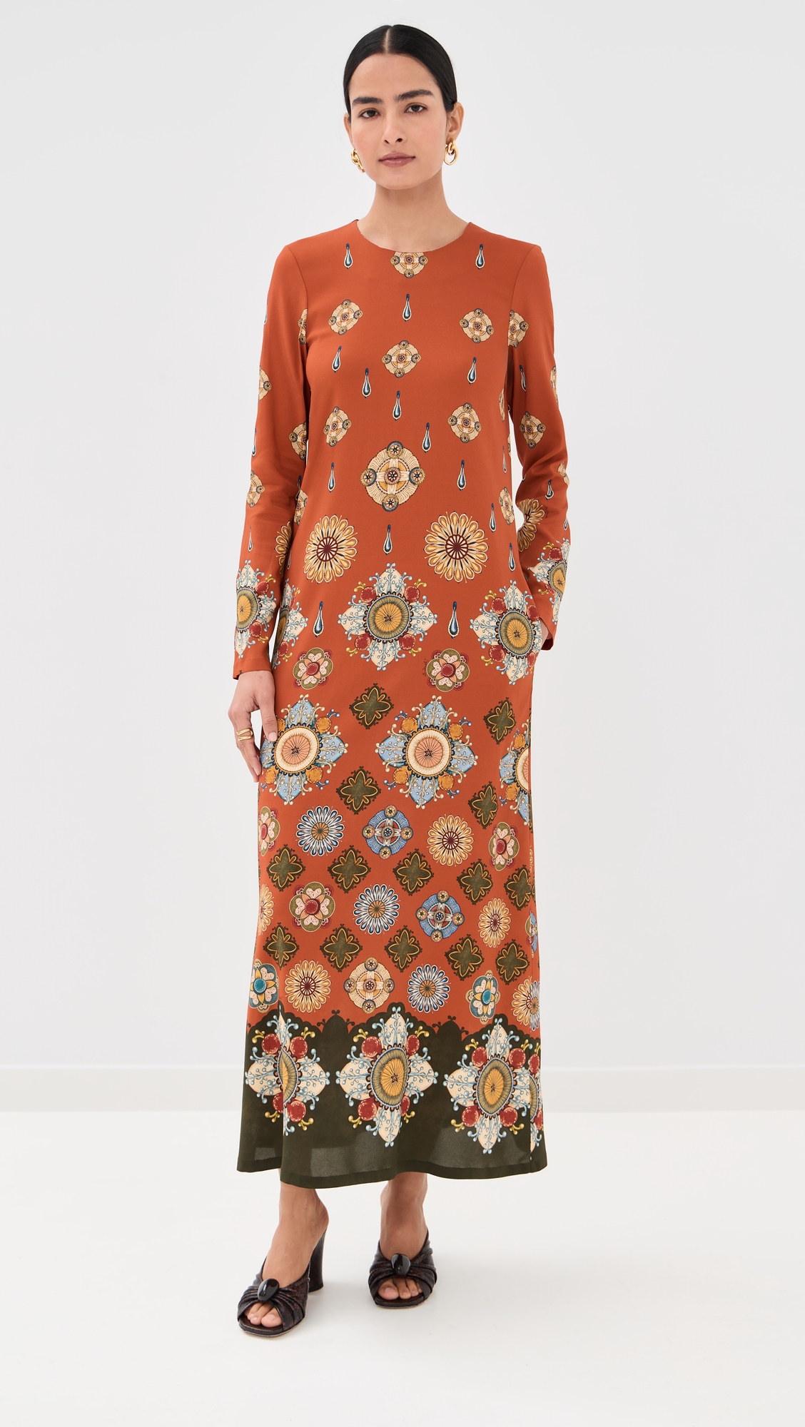 La DoubleJ Long Sleeve Swing Dress