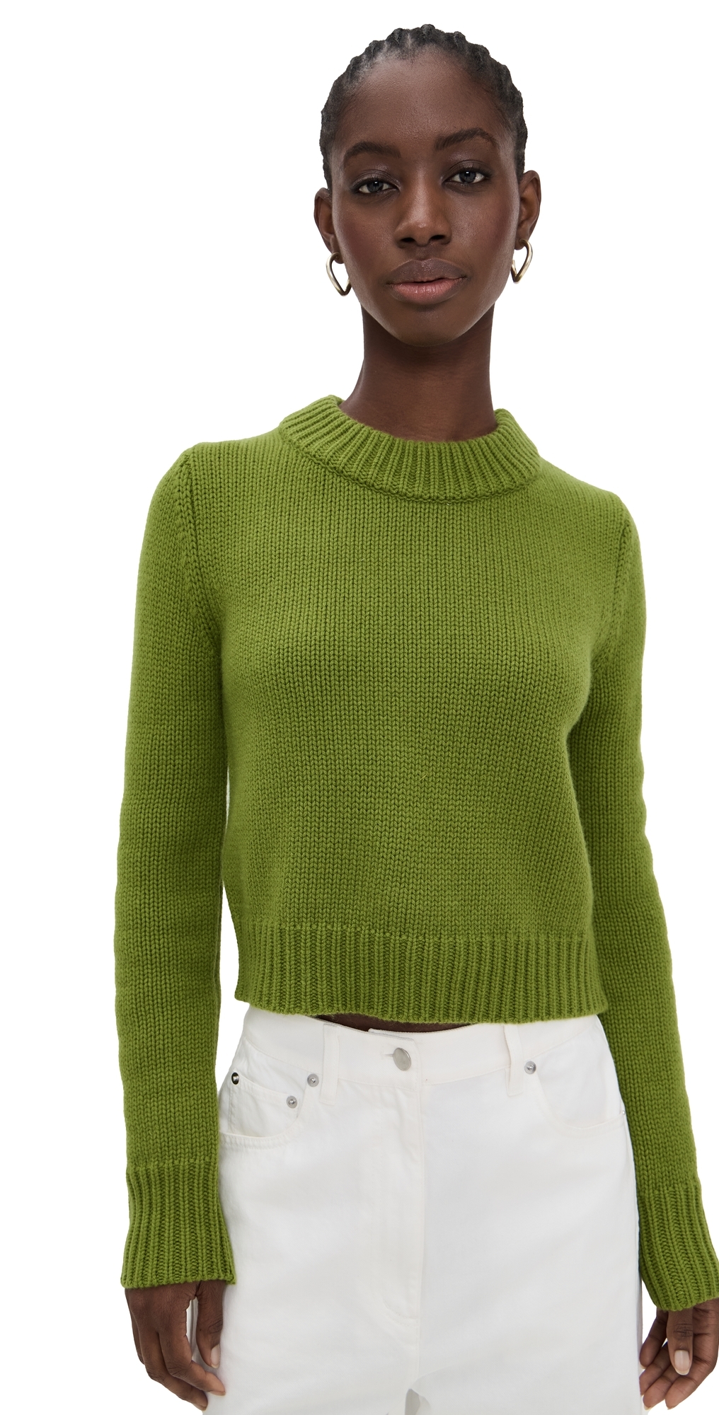 La Ligne Marin Wool And Cashmere-blend Sweater In Green