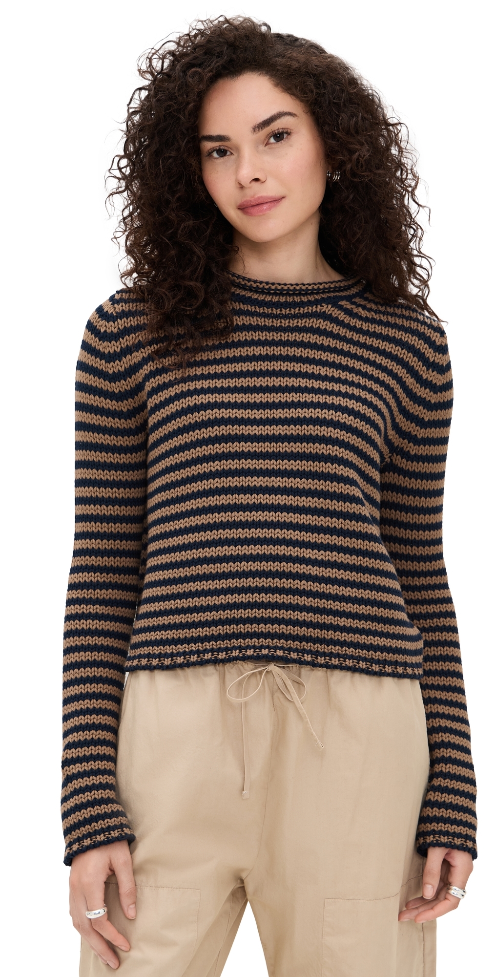 La Ligne Mini Marina Striped Cotton Sweater In Multi