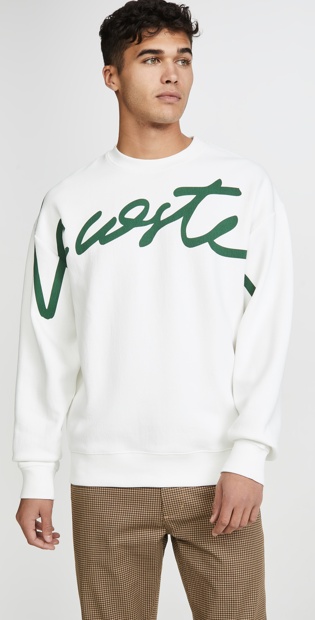 Lacoste script sweatshirt clearance
