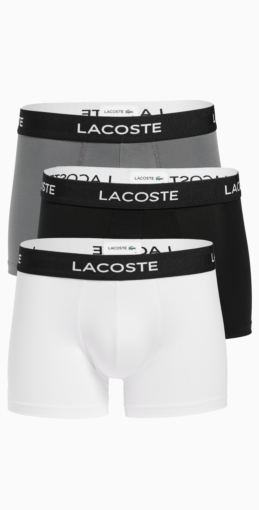 Lacoste Microfiber Trunks 3 Pack Multi In Multi