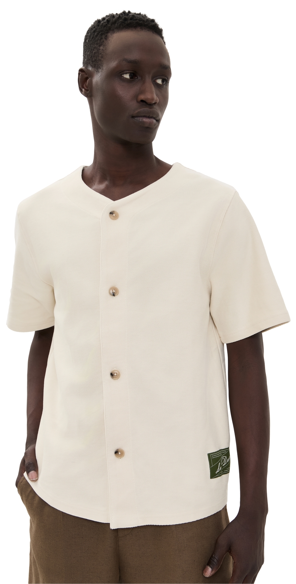Les Deux 'barry' Baseball Shirt In Ivory