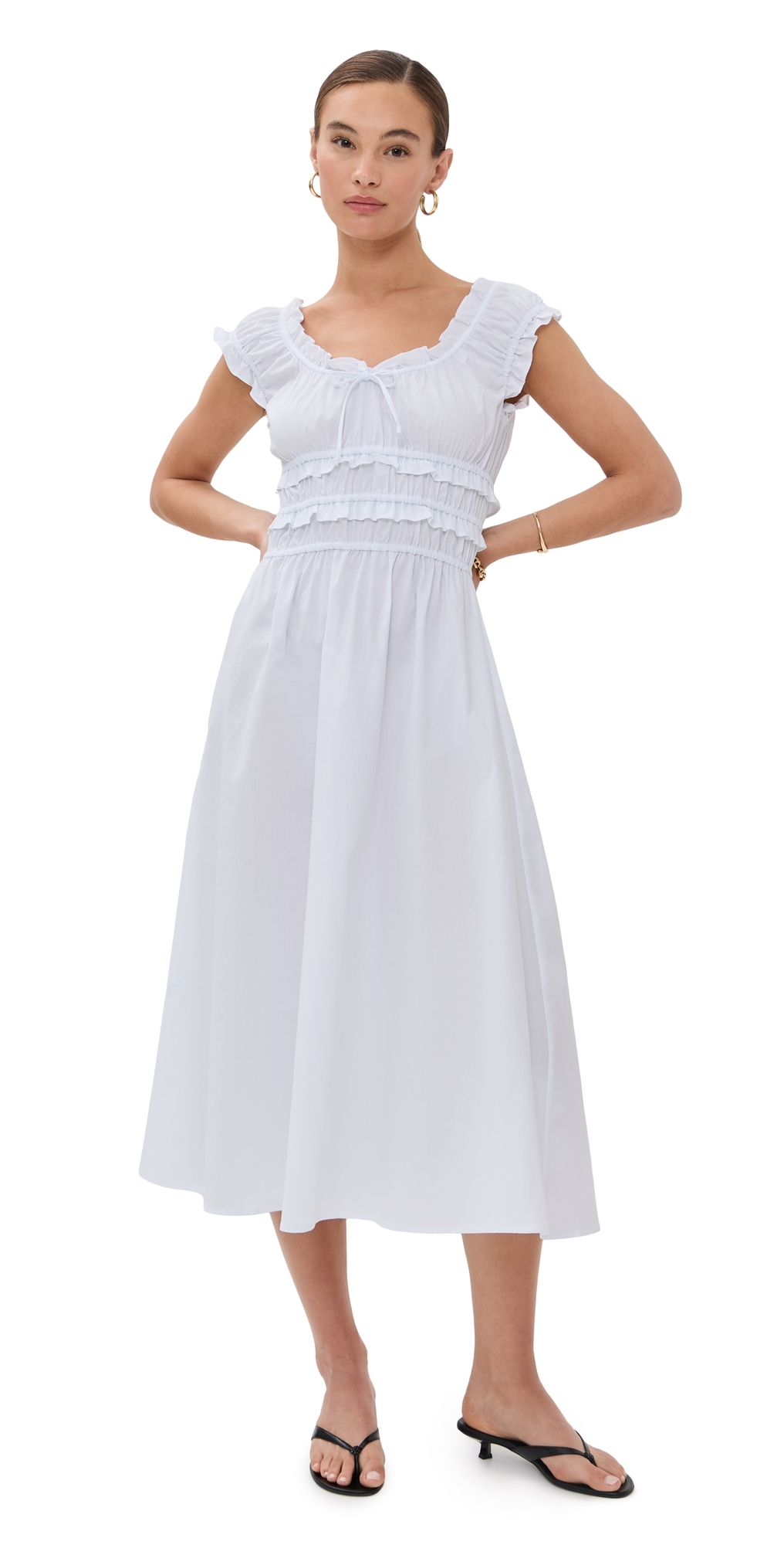 Le Bop Stella Dress White In White