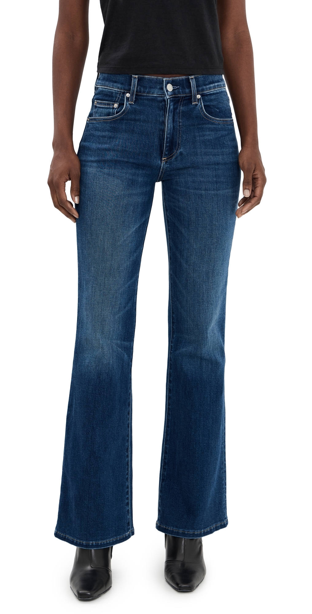 Le Jean Baby Bootcut Mid-high Rise Jeans Drop In The Ocean