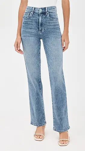 LE JEAN 90's Straight Ankle Mid Rise Jeans